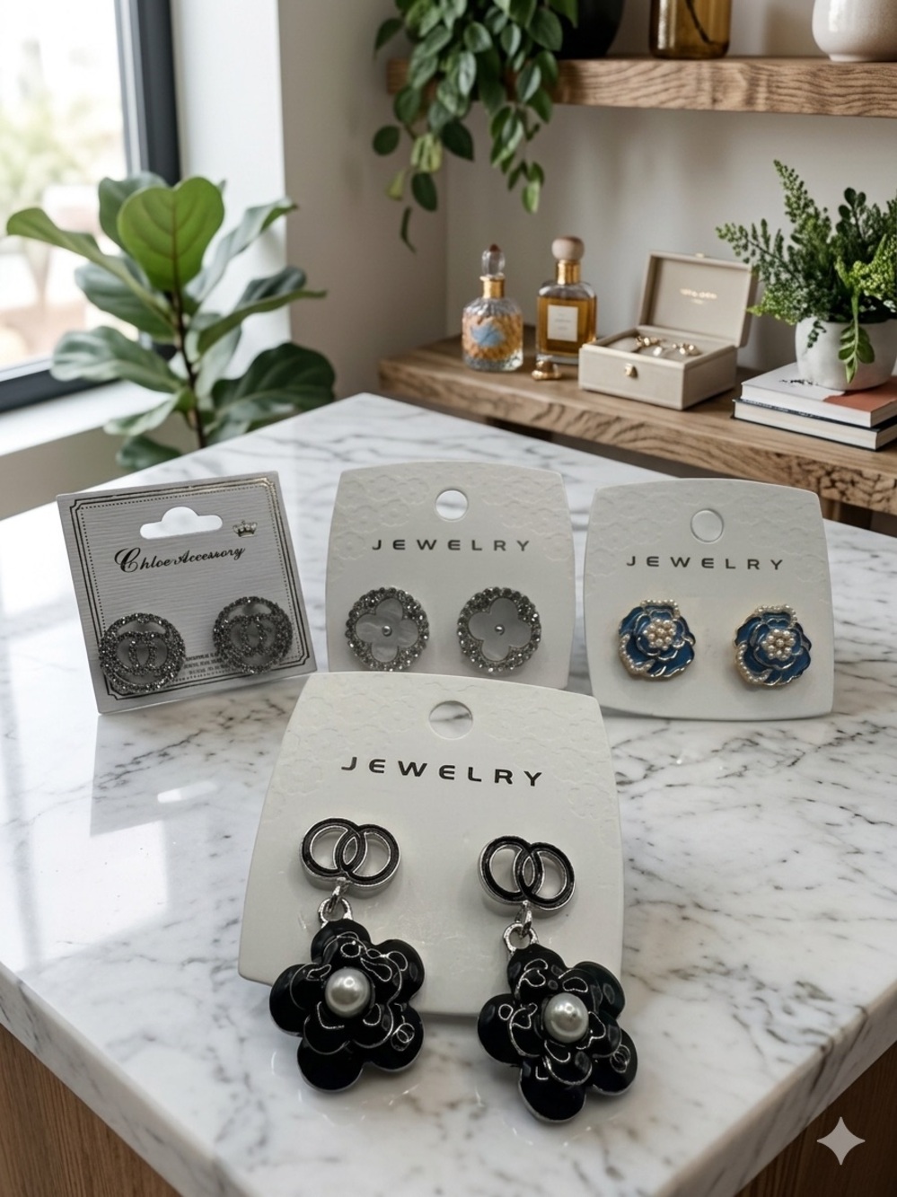4 Pairs of Fashion Earrings (BR11111/3)